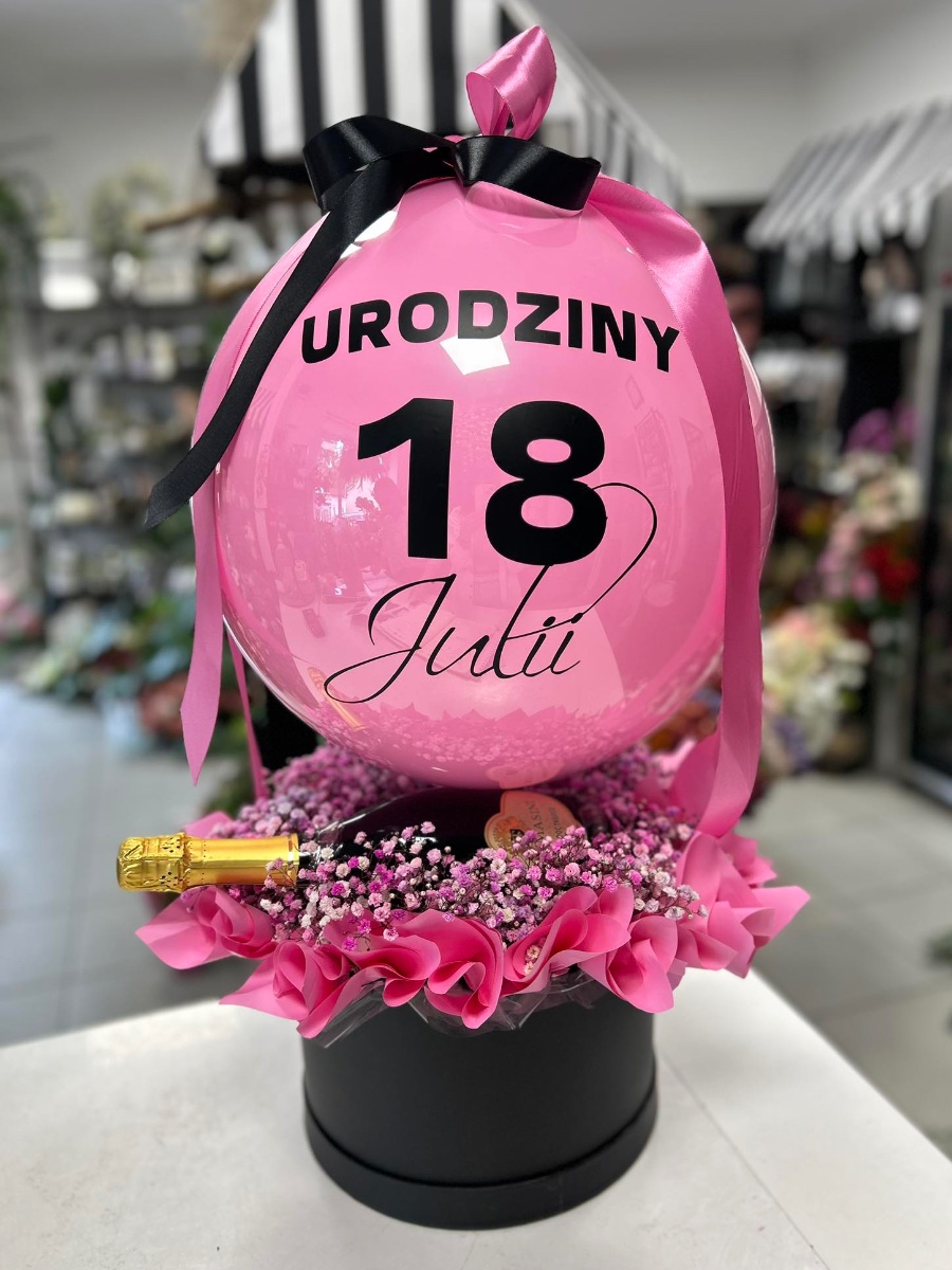 Różowy Balon Niespodzianka
